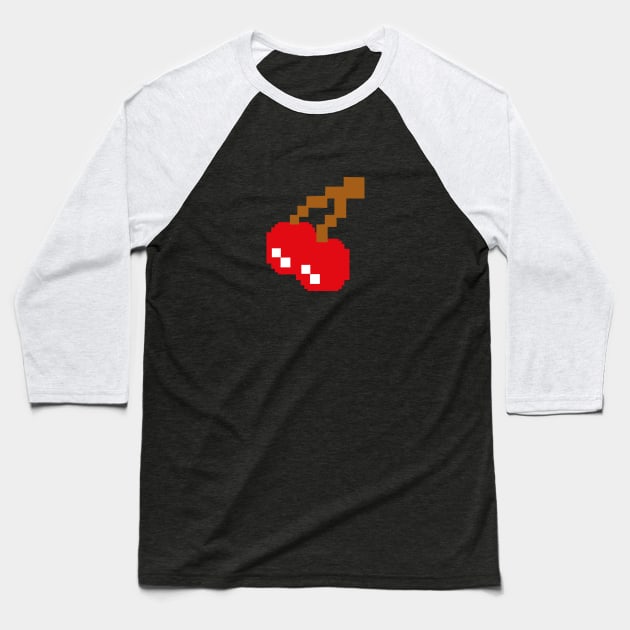 Cherries Baseball T-Shirt by PopGraphics